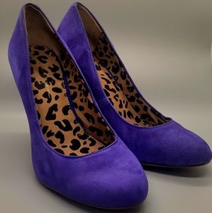 Jessica Simpson Blue Suede Heels Size 9.5